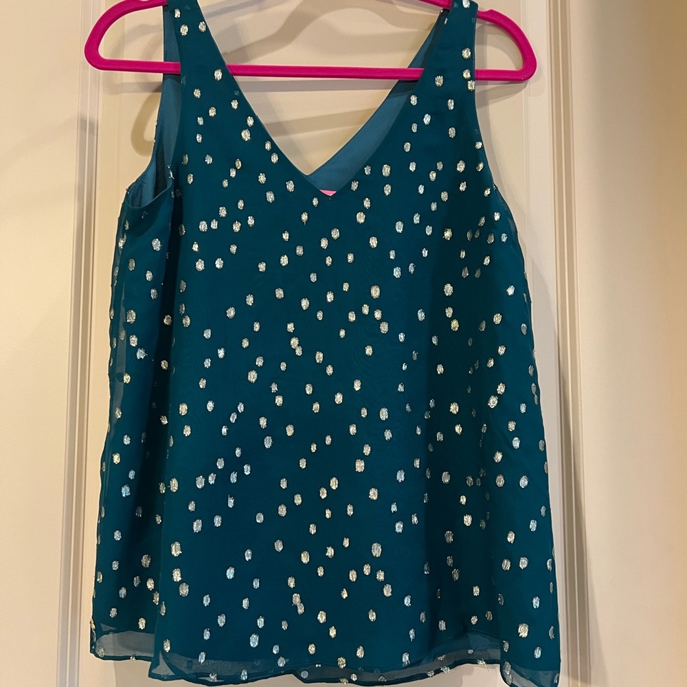 NWT Lilly Pulitzer Florin Sleeveless V-Neck size XS